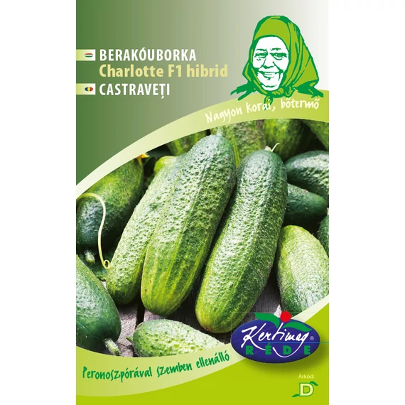 Uborka vetőmag, Charlotte F1 (korai berakóuborka), 2 g – Rédei Kertimag, Nagymama Konyhakertje