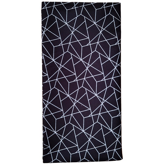 textil zsebkendő XL méret hálós fekete