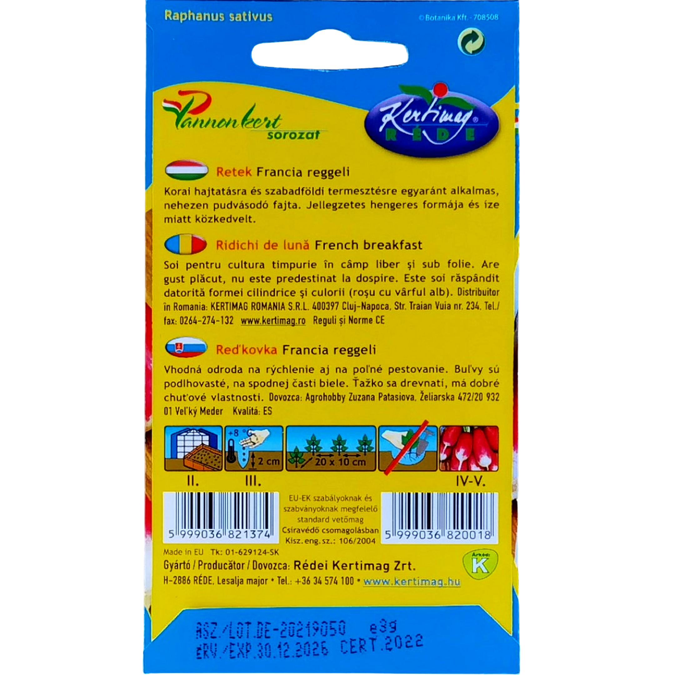 Hónapos retek vetőmag, Francia reggeli, 3 g – Rédei Kertimag 2