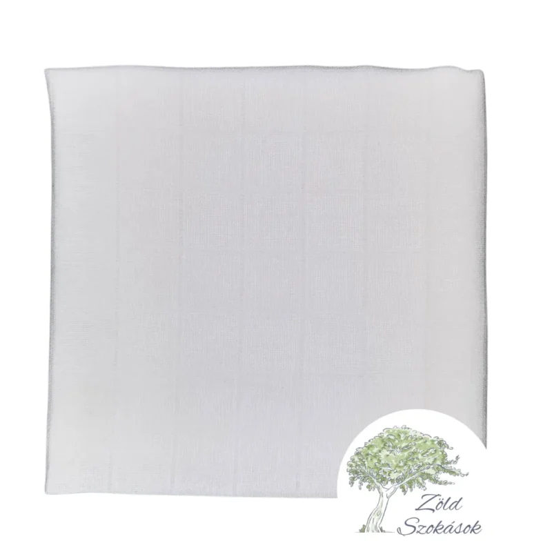 Textil pelenka- fehér, 65_65 cm