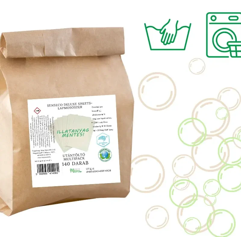 SensEco Deluxe sheets-lapmosószer, illatanyagmentes 140 db megapack