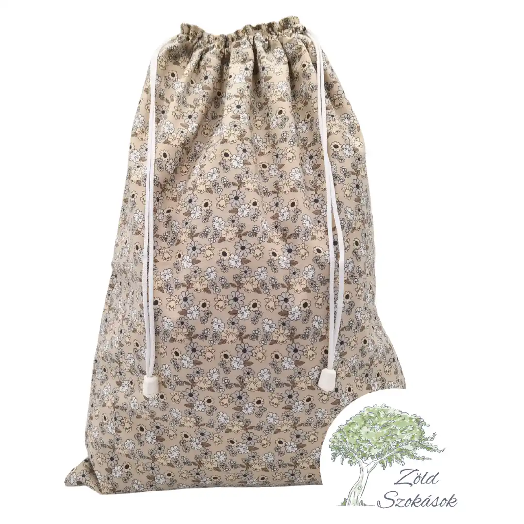 kenyeres zsák drapp virágmező