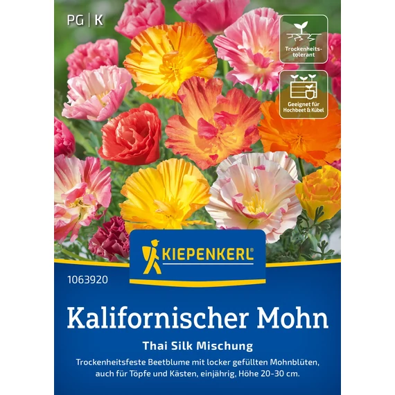 Kaliforniai kakukkmák vetőmag, Thai Silk Mix, 100 mag – Kiepenkerl