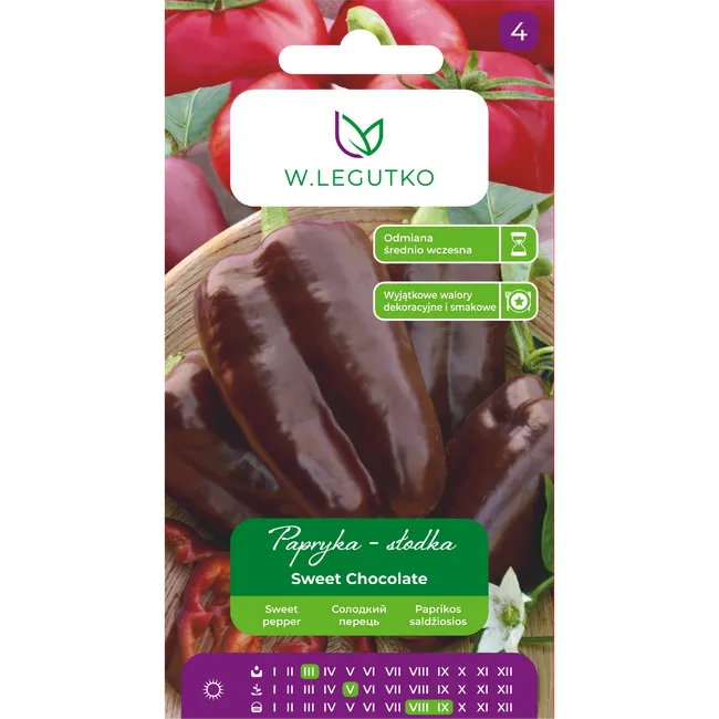 Paprika vetőmag, Sweet Chocolate, 0,5 g – W.Legutko