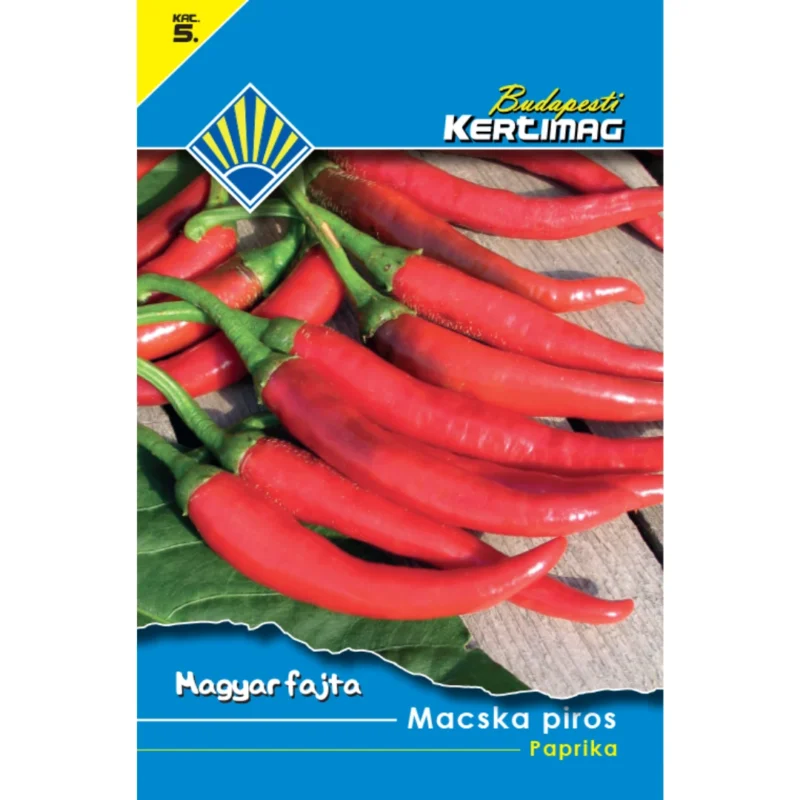 Paprika vetőmag, Macska piros (csípős fűszerpaprika), 0,4 g – Budapesti Kertimag