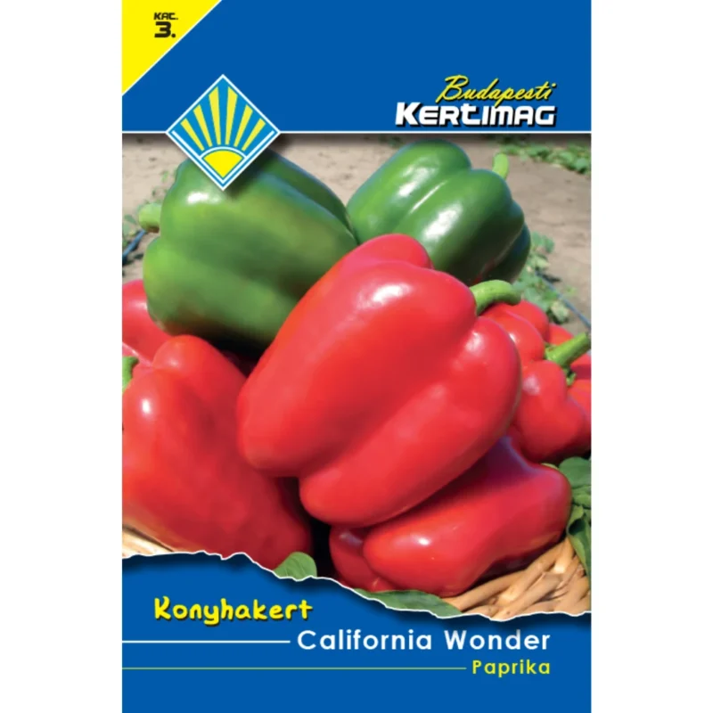 Paprika vetőmag, California Wonder (piros kaliforniai), 0,5 g – Budapesti Kertimag