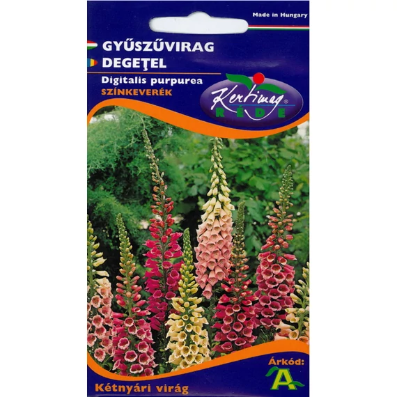 Gyűszűvirág vetőmag, színkeverék, 0,2 g – Rédei Kertimag